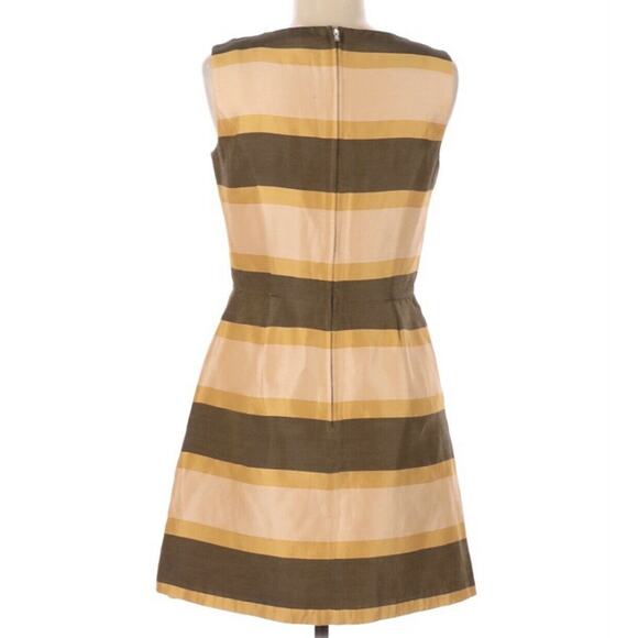 Fossil Silk Blend Striped Sheath Sleeveless Dress Size 6 - Picture 2 of 10